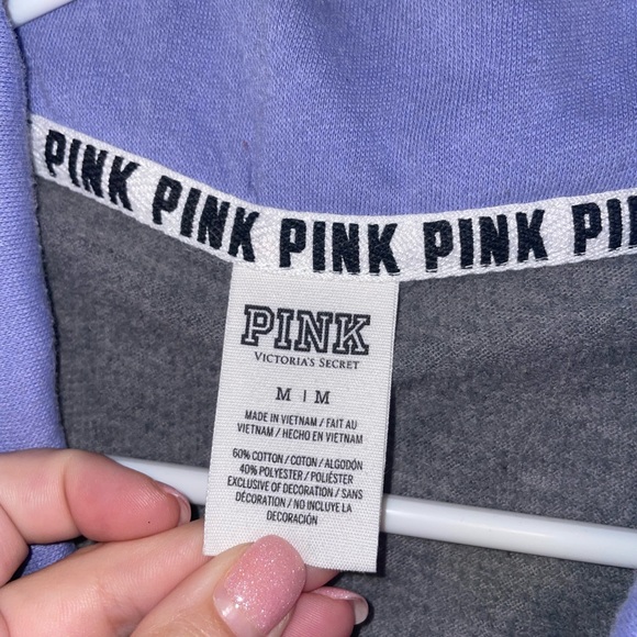 EUC PINK pullover zip hoodie - Picture 3 of 4